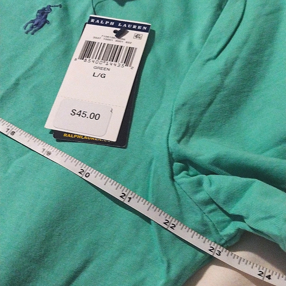 NWT❤️🔥POLO by Ralph Lauren V-Neck T-shirt Men's Large & Small💚 - Picture 10 of 11